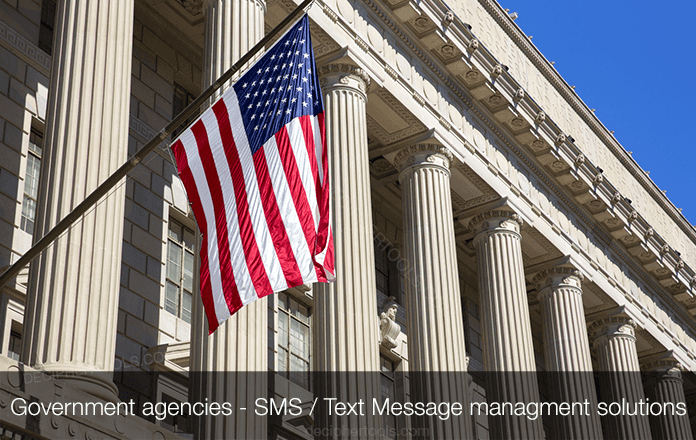 How government agencies manage, save, and print text messages and SMS data.
