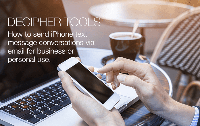 Send iPhone text messages via email.
