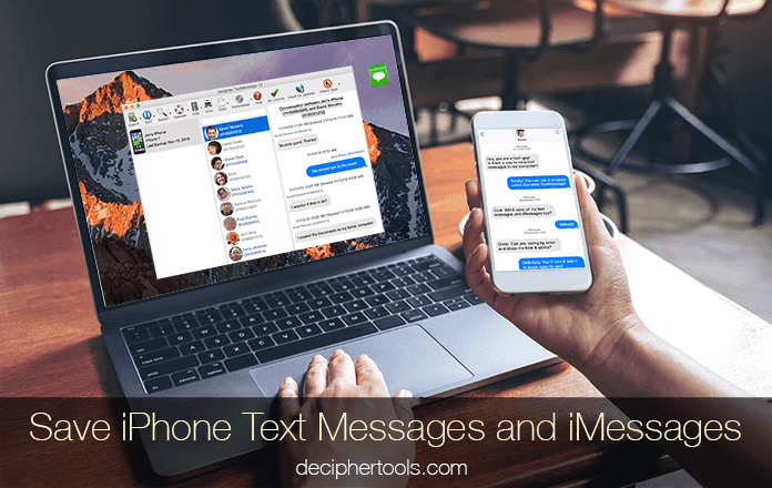 How to save and export iPhone text messages and iMessages.